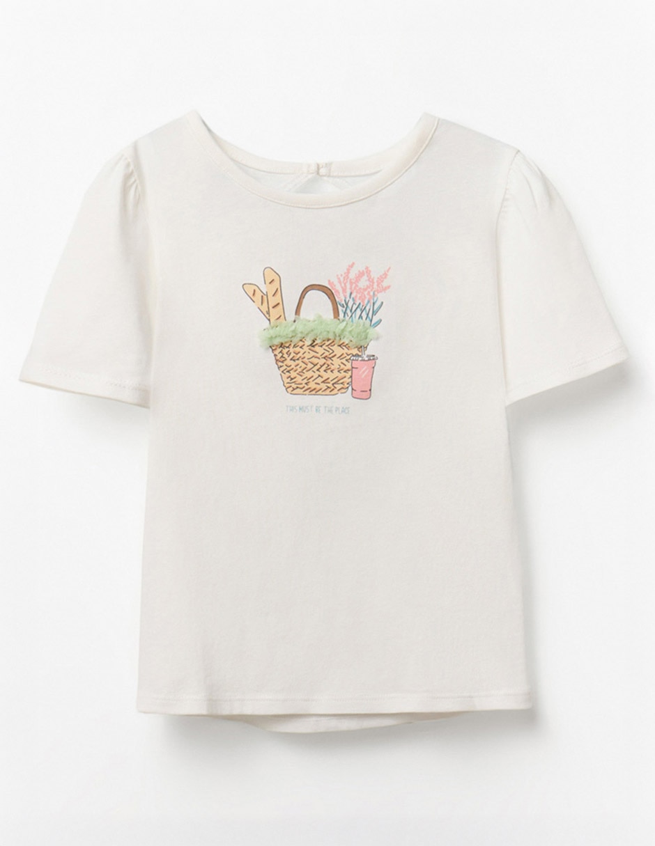 Playera manga corta para niña Playera manga corta para niña